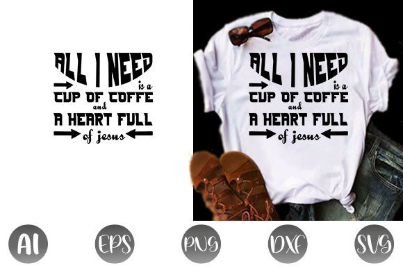 Christian Jesus Quote Design: Graphics & T-Shirt Designs