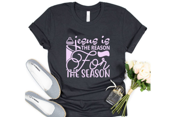 Christmas Quotes Svg Design: Jesus is the Reason