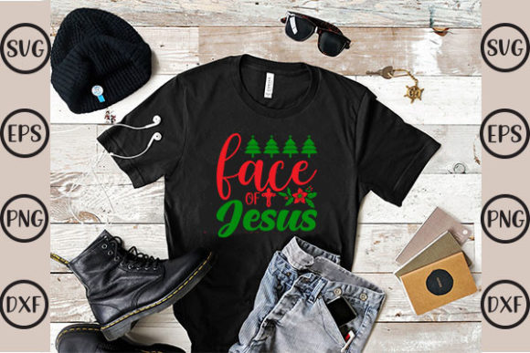 Face of Jesus Graphics for T-Shirt Designs