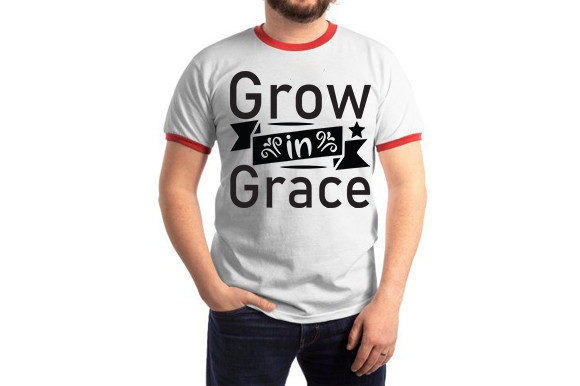 Jesus SVG Design: Grow in Grace Graphics