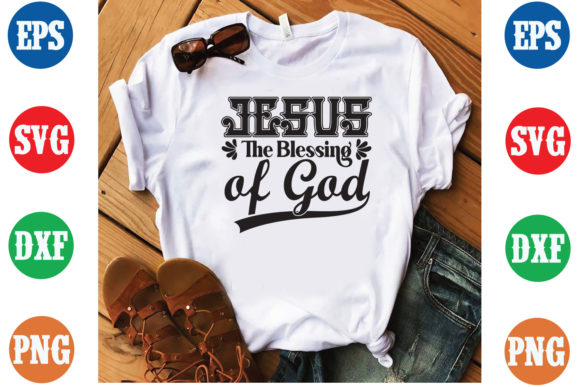 Jesus the Blessing of God T-Shirt Design Graphics Review