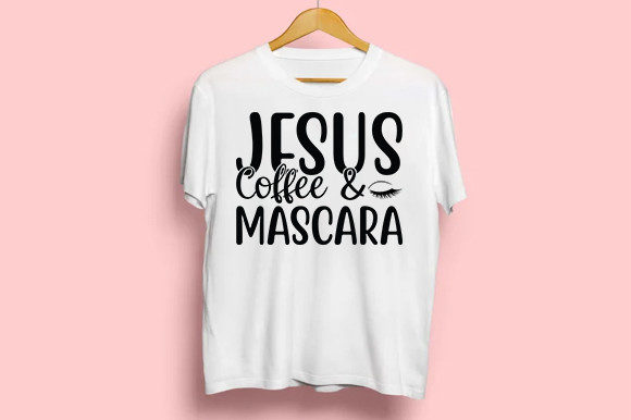 Makeup Svg Design: Jesus Coffee Mascara Graphics